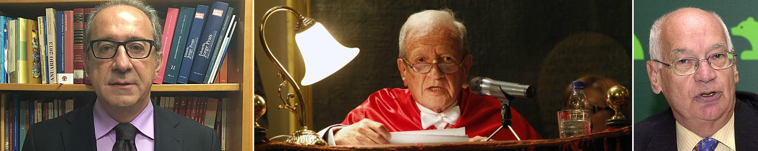 Los jueces José Luis García Guerrero, Pascual Salas e Ignacio Sierra