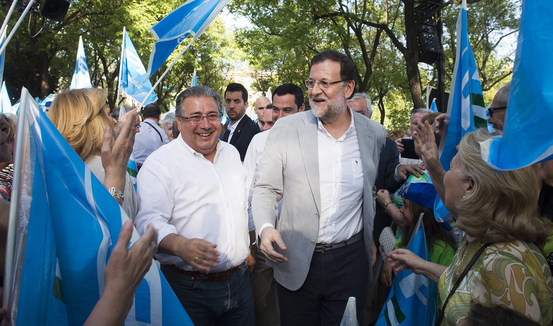 Juan Ignacio Zoido, junto a Mariano Rajoy.