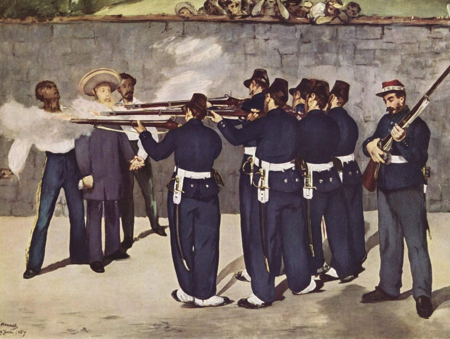 La ejecución de Maximiliano, de Eduard Manet, adquirido por John Manyard Keynes en París en 1918.