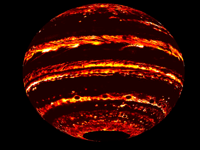 Movimientos atmosféricos de Júpiter