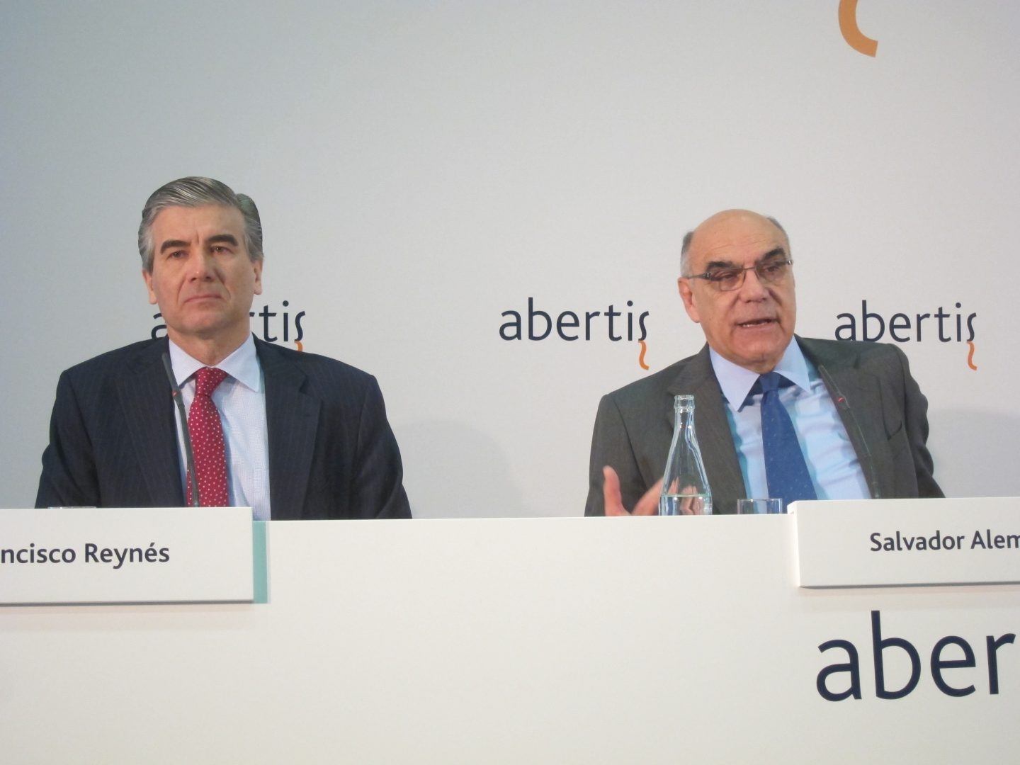 Francisco Reynés y Salvador Alemany, vicepresidente y presidente de Abertis.
