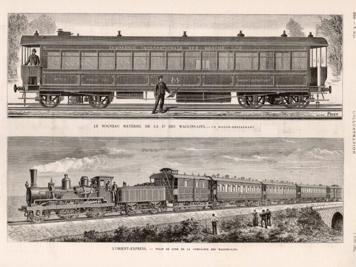 Ilustración del Orient Express.