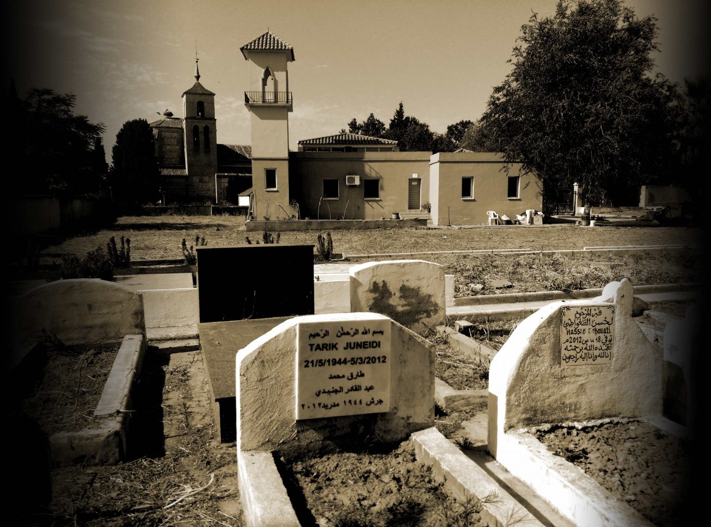 Cementerio militar musulmán de Griñón, al sur de Madrid.