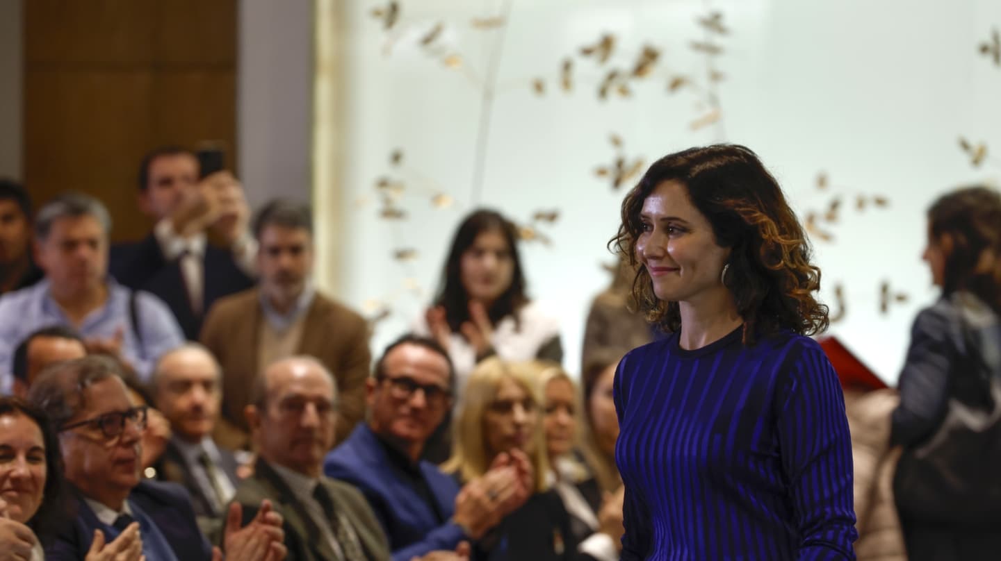 La presidenta de la Comunidad de Madrid, Isabel Díaz Ayuso durante el acto 'México y España, amigos para siempre'