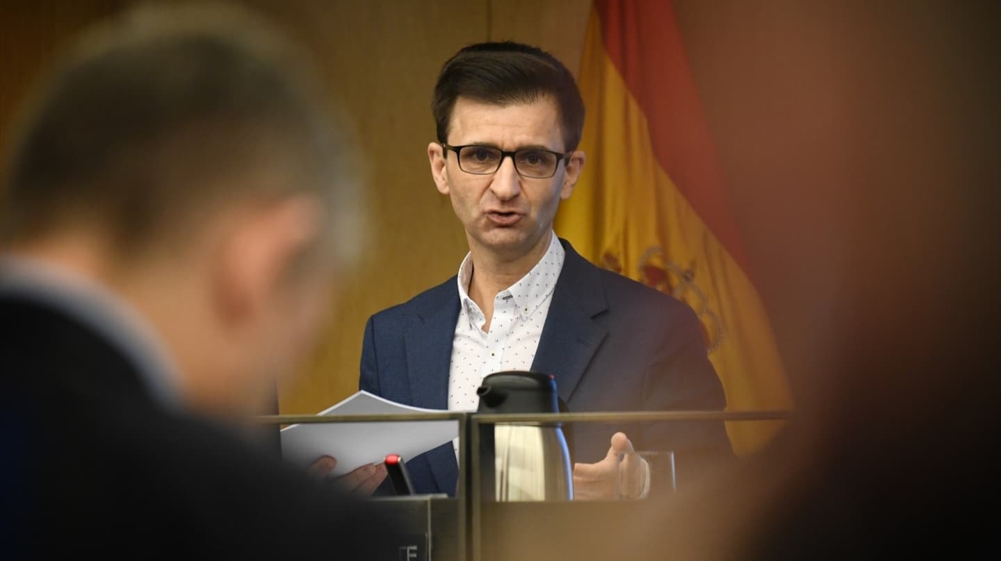 El presidente del Consejo de Administración de la Corporación RTVE, José Pablo López, el 27 de marzo de 2025 en el Congreso.