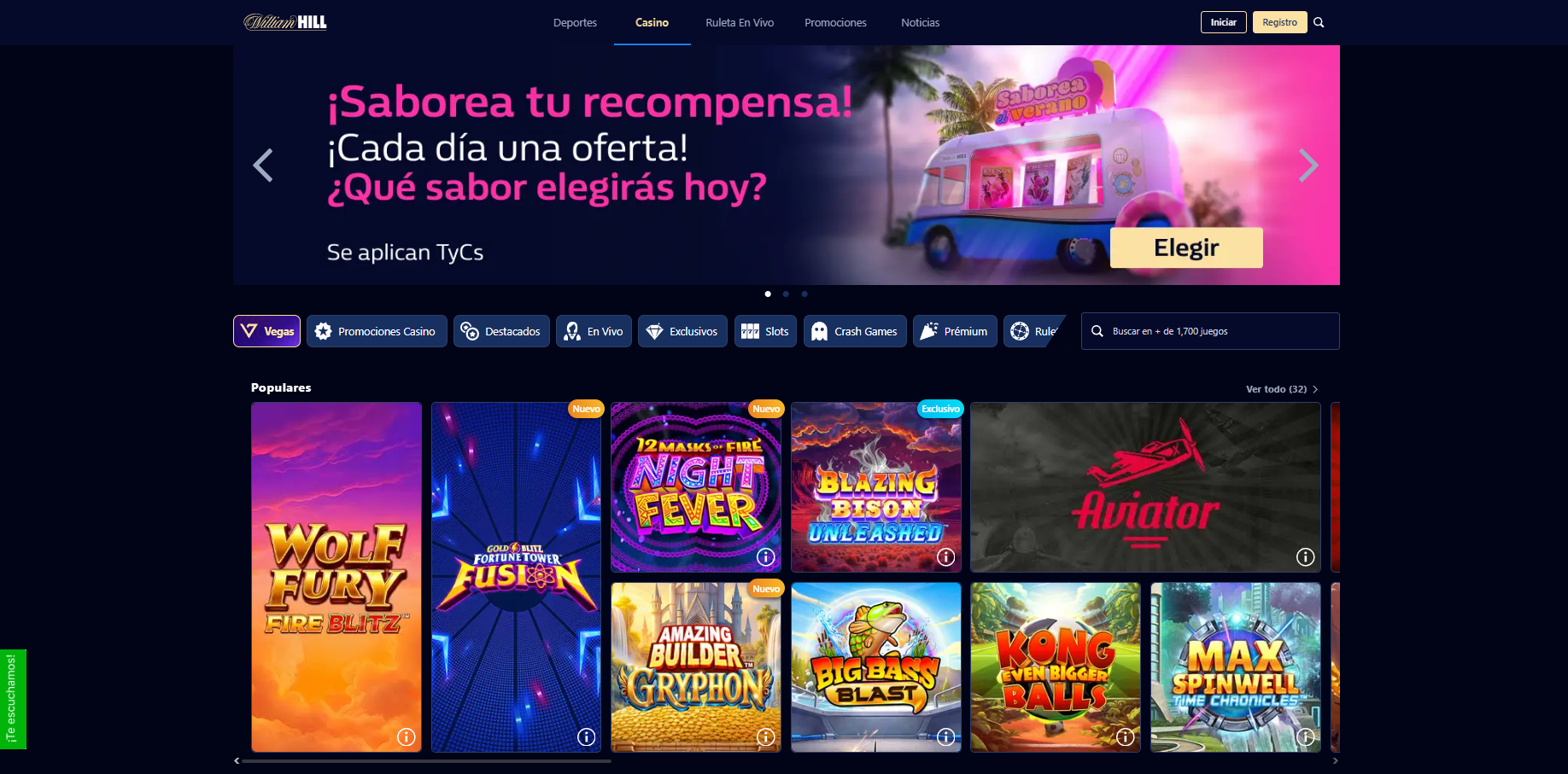 William Hill Sitio Web