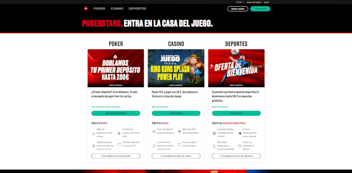 PokerStars Sitio Web