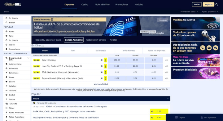 William Hill Sitio Web