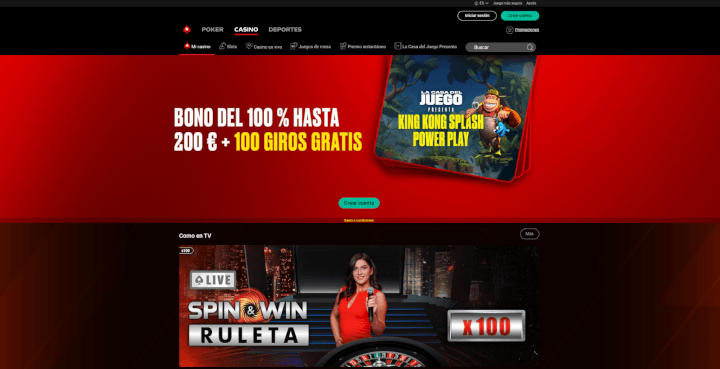 PokerStars sitio web