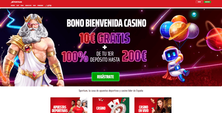 Sportium sitio web