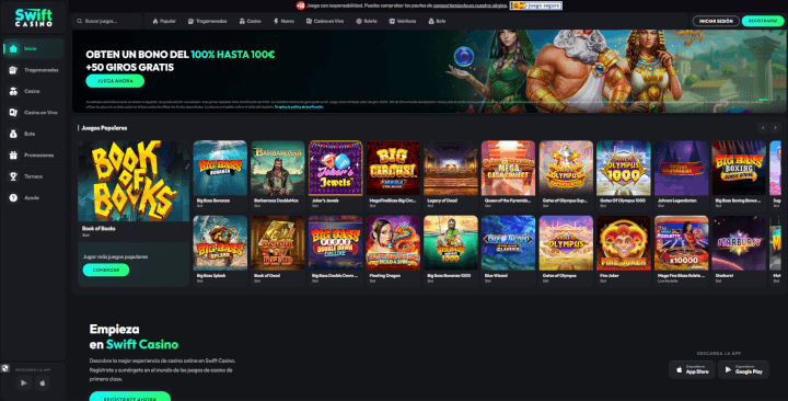 Swift Casino sitio web
