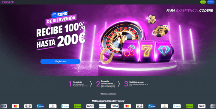 Codere sitio web