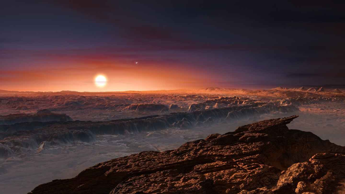 Recreación de un paisaje en Proxima b