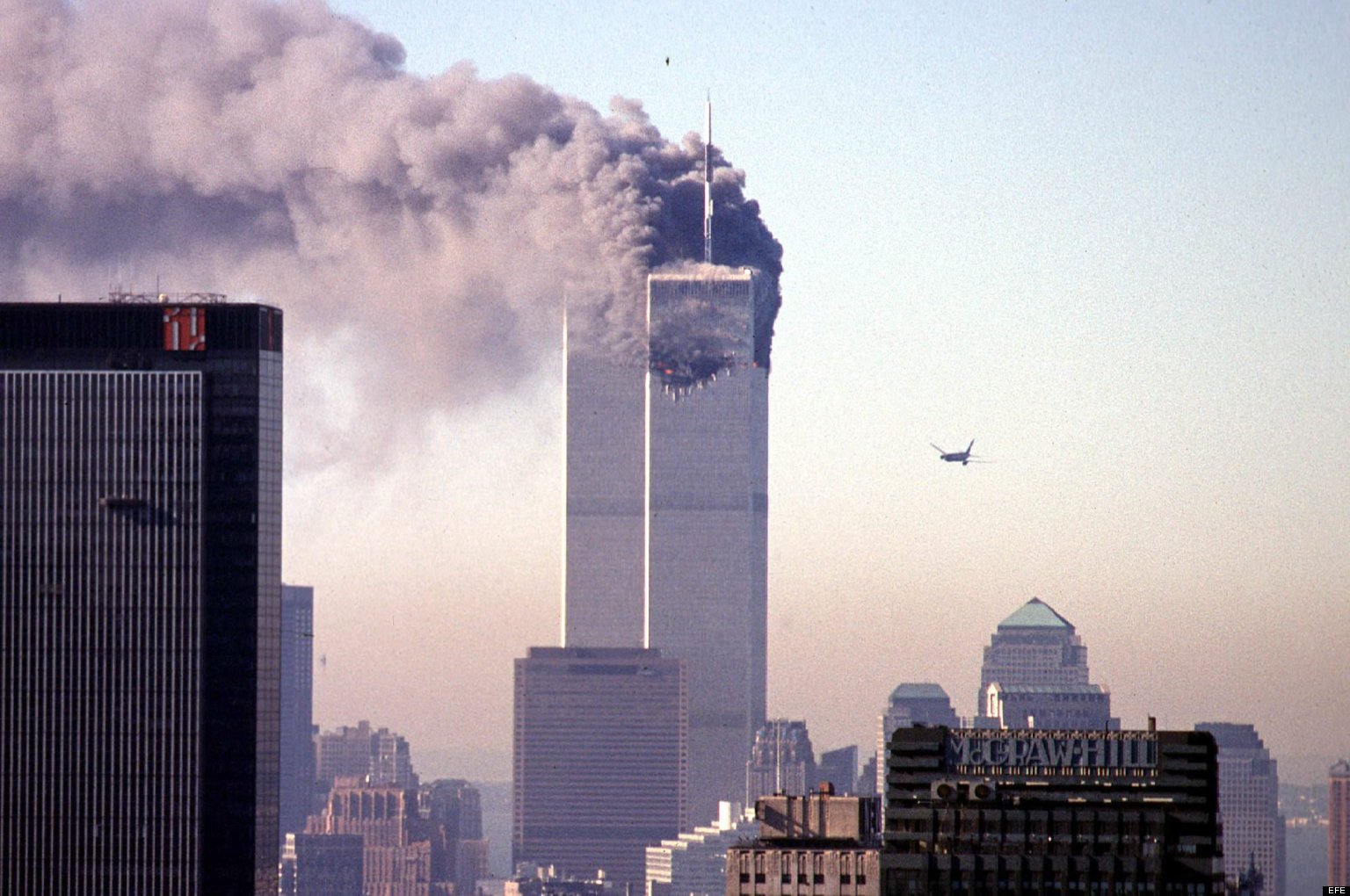 El ataque contra las Torres Gemelas en Nueva York en 2001, conmemorado el día 11 de septiembre 