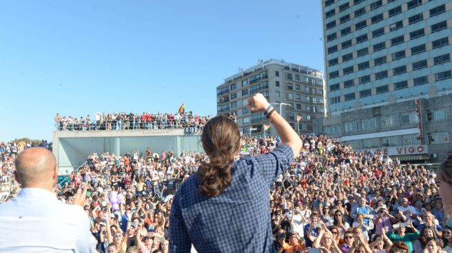 Pablo Iglesias, en un mitin en Vigo el 20 de septiembre. Pablo Iglesias, en un mitin en Vigo el 20 de septiembre.