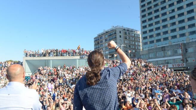 Pablo Iglesias, en un mitin en Vigo el 20 de septiembre.