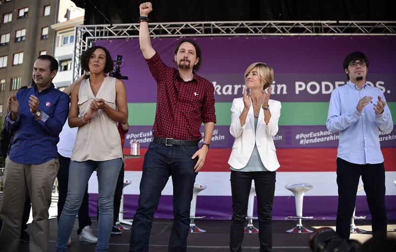 El desplome de Podemos en Euskadi refuerza a Bildu y el PSE el 28-A