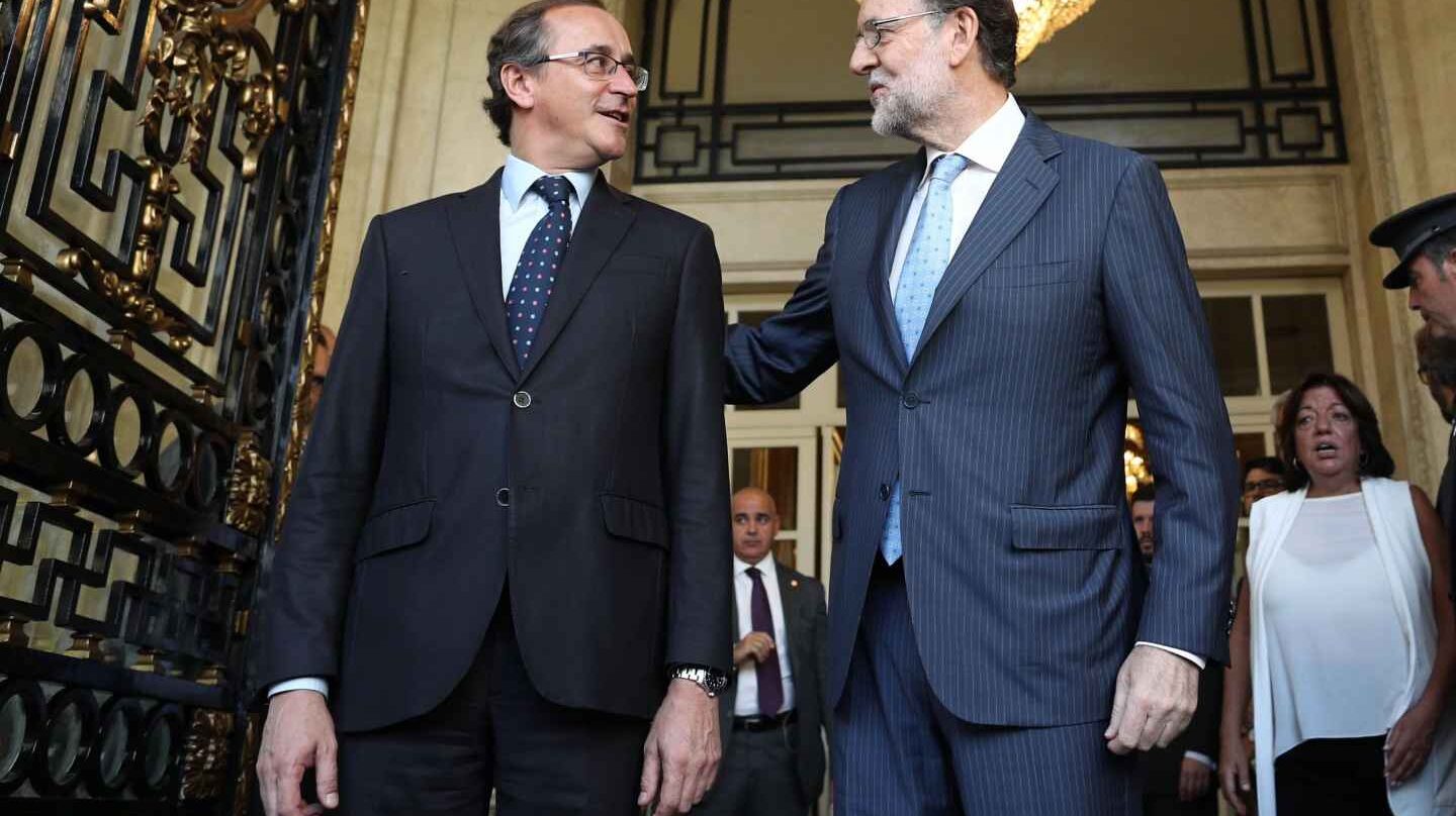 Alfonso Alonso y Mariano Rajoy,