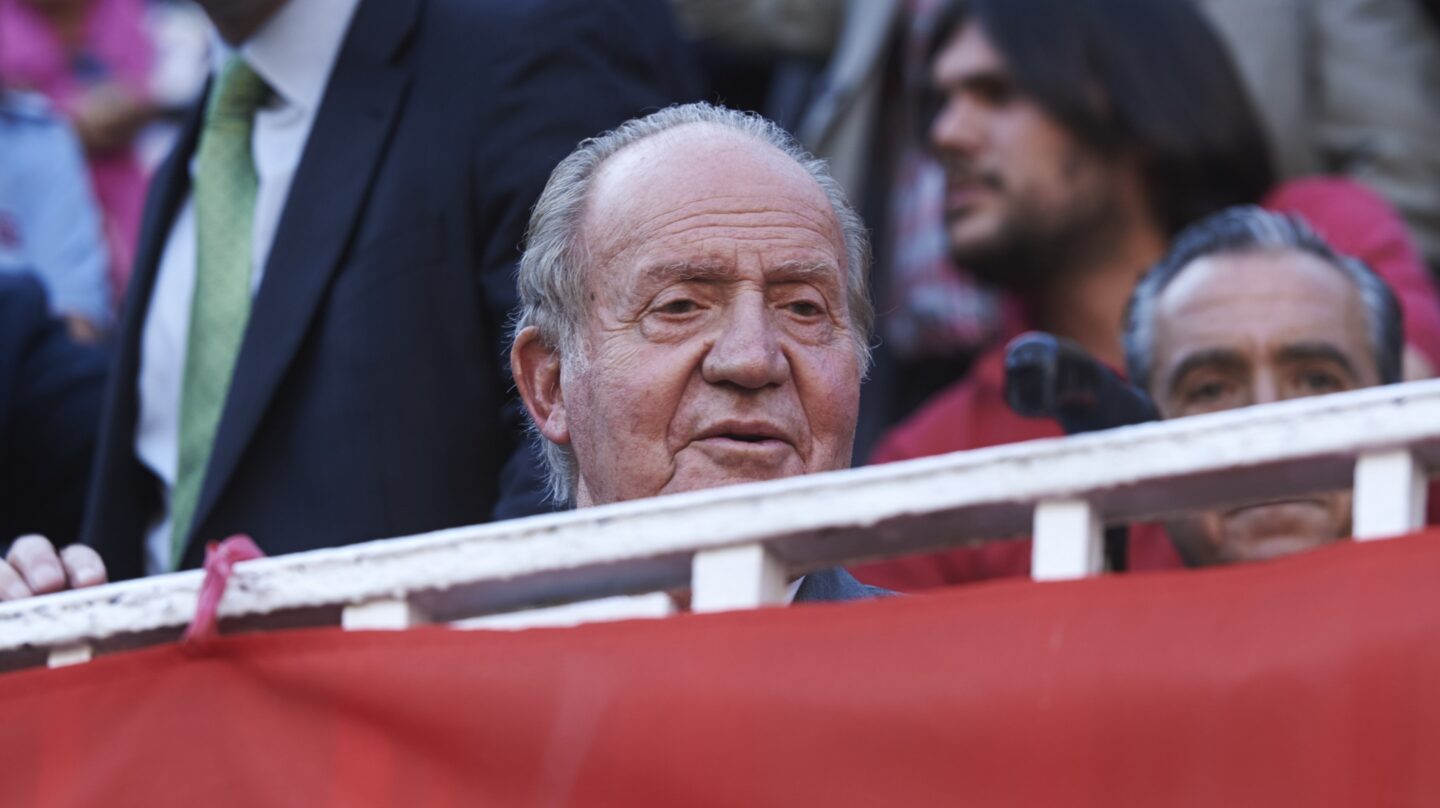 El Rey Juan Carlos, durante una corrida de toros.