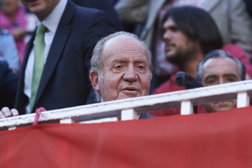 El Rey Juan Carlos, durante una corrida de toros.