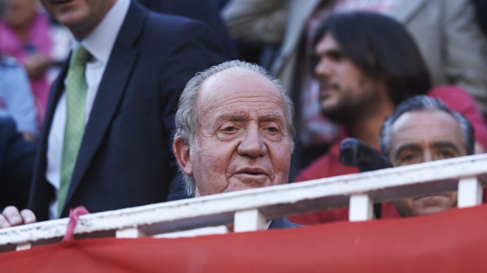 El Rey Juan Carlos, durante una corrida de toros.