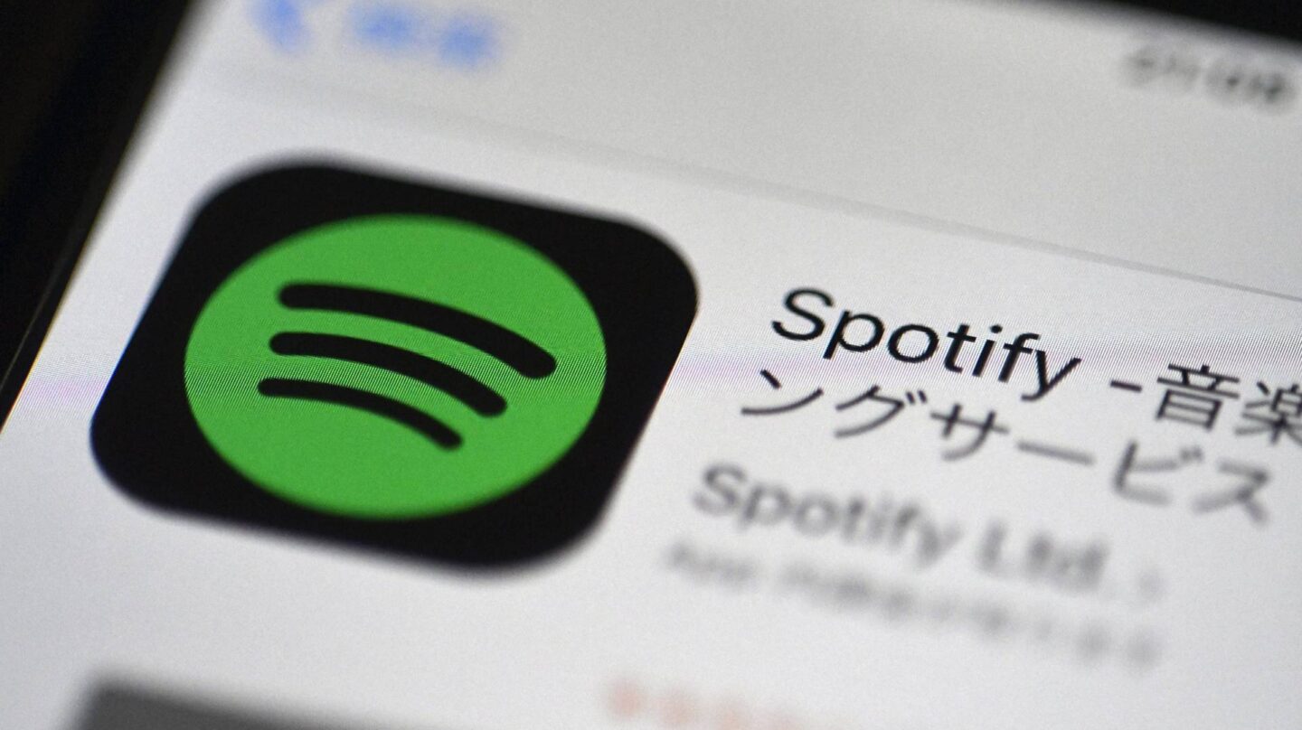 Logo de la aplicación de Spotify en un 'smartphone'.