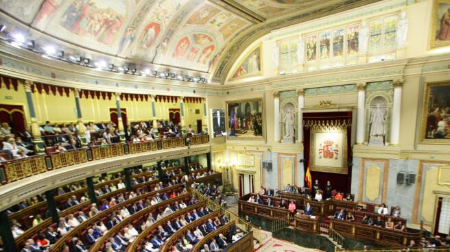 El Congreso de los Diputados, durante el último debate de investidura.