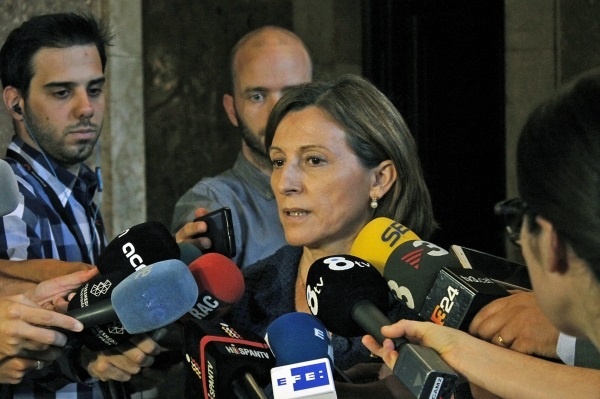 Forcadell ve "muy grave" la situación tras reunirse con Puigdemont