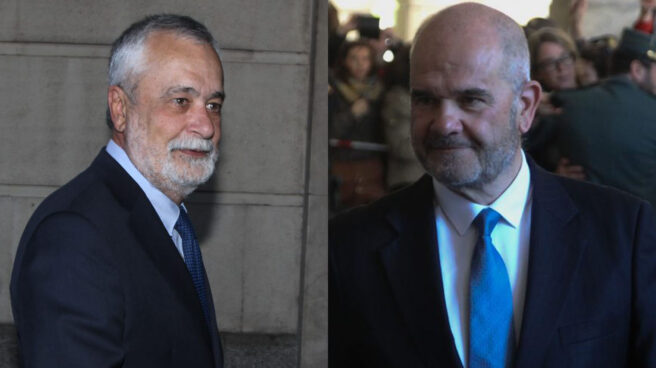 Los ex presidente de la Junta de Andalucia José Antonio Griñán y Manuel Chaves.