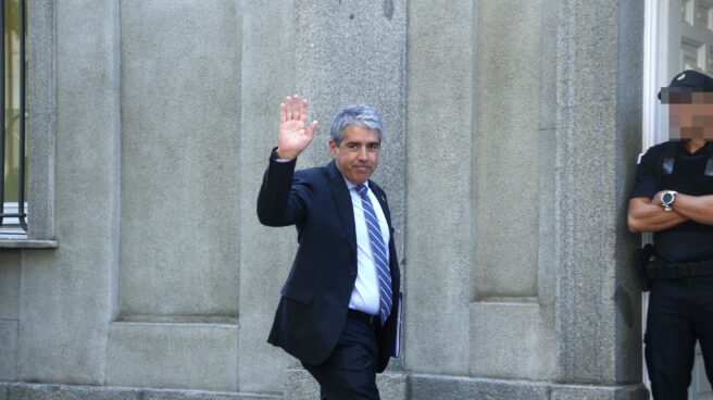 Francesc Homs, momentos antes de declarar en el Tribunal Supremo