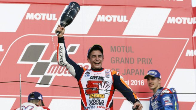 Márquez, triple campeón de MotoGP