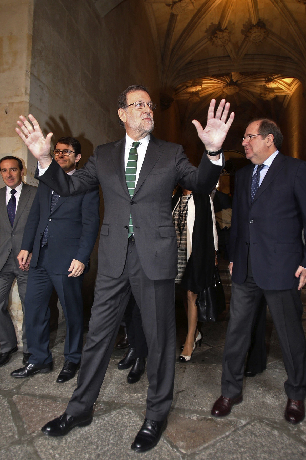 Rajoy, la semana pasada, en Salamanca.