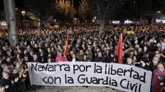 Manifestación en apoyo a la Guardia Civil, celebrada en Pamplona el pasado lunes. Manifestación en apoyo a la Guardia Civil, celebrada en Pamplona el pasado lunes.