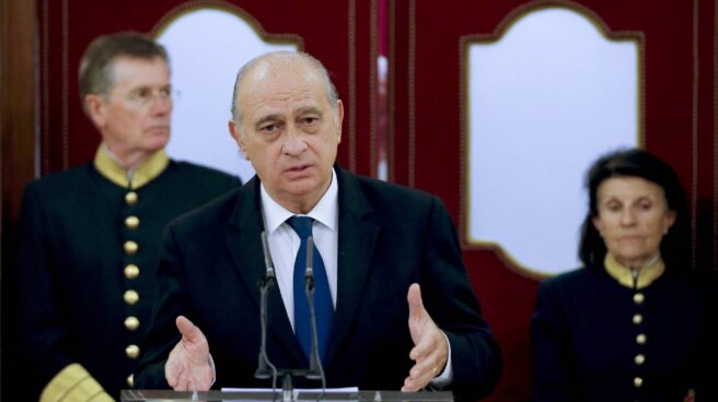 El ministro del Interior en funciones, este martes durante la celebración del Día de la Policía.