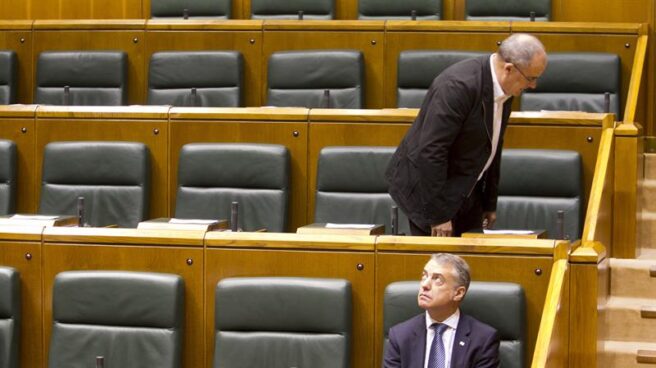 El 'lehendakari', Íñigo Urkullu, en el Parlamento vasco.