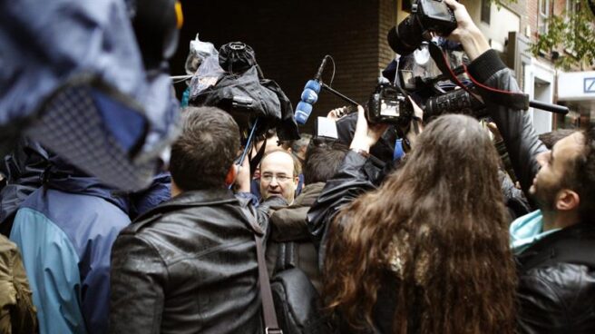 El primer secretario del PSC, Miquel Iceta, a su llegada al Comité Federal del PSOE.