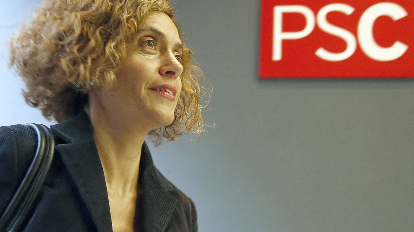 La dirigente del PSC, Meritxell Batet, a su llegada a la reunión del Consell Nacional de los socialistas catalanes.