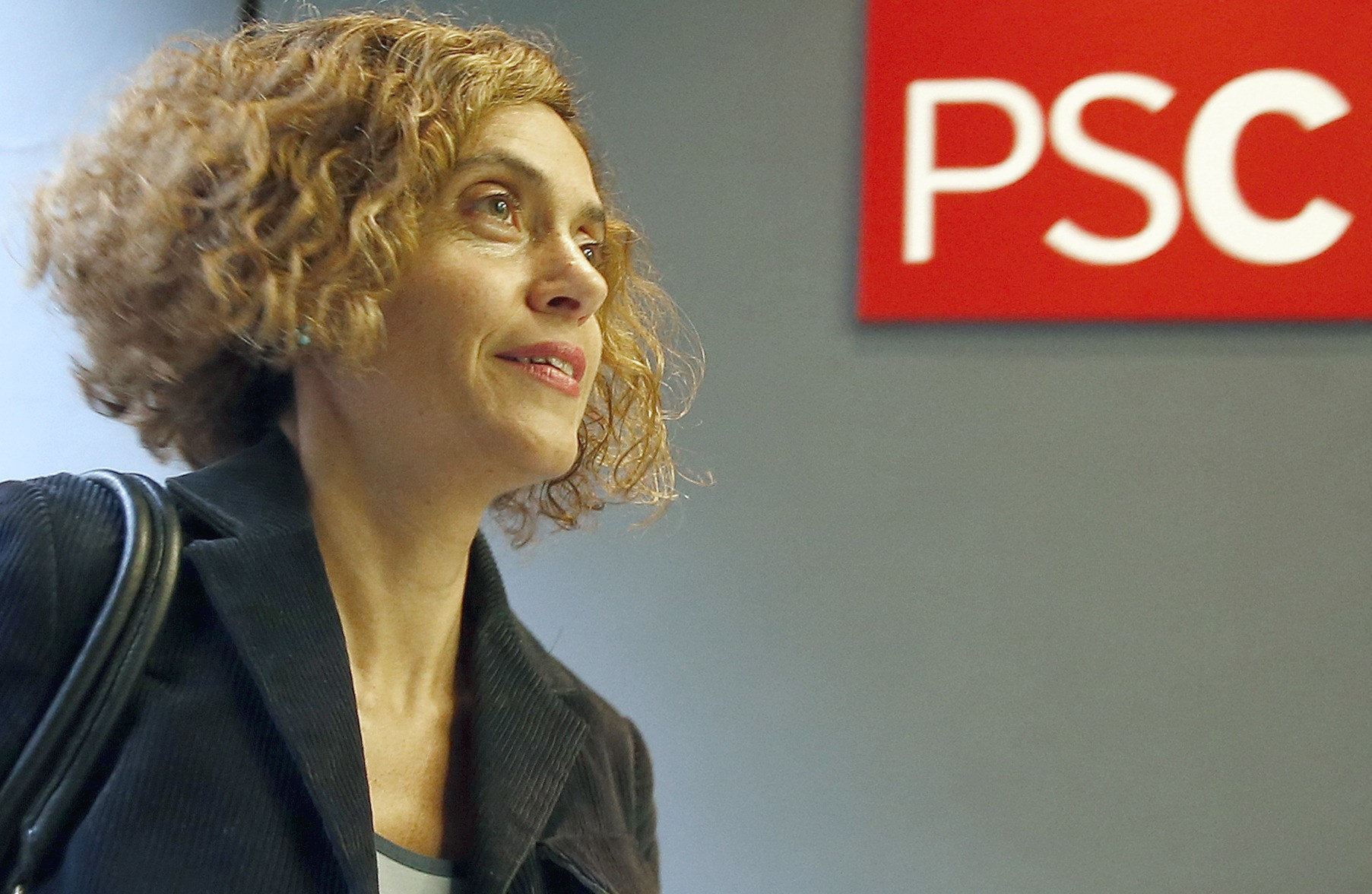 La dirigente del PSC, Meritxell Batet, a su llegada a la reunión del Consell Nacional de los socialistas catalanes.