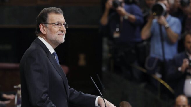 Mariano Rajoy, en su discurso a la Cámara. Mariano Rajoy, en su discurso a la Cámara.