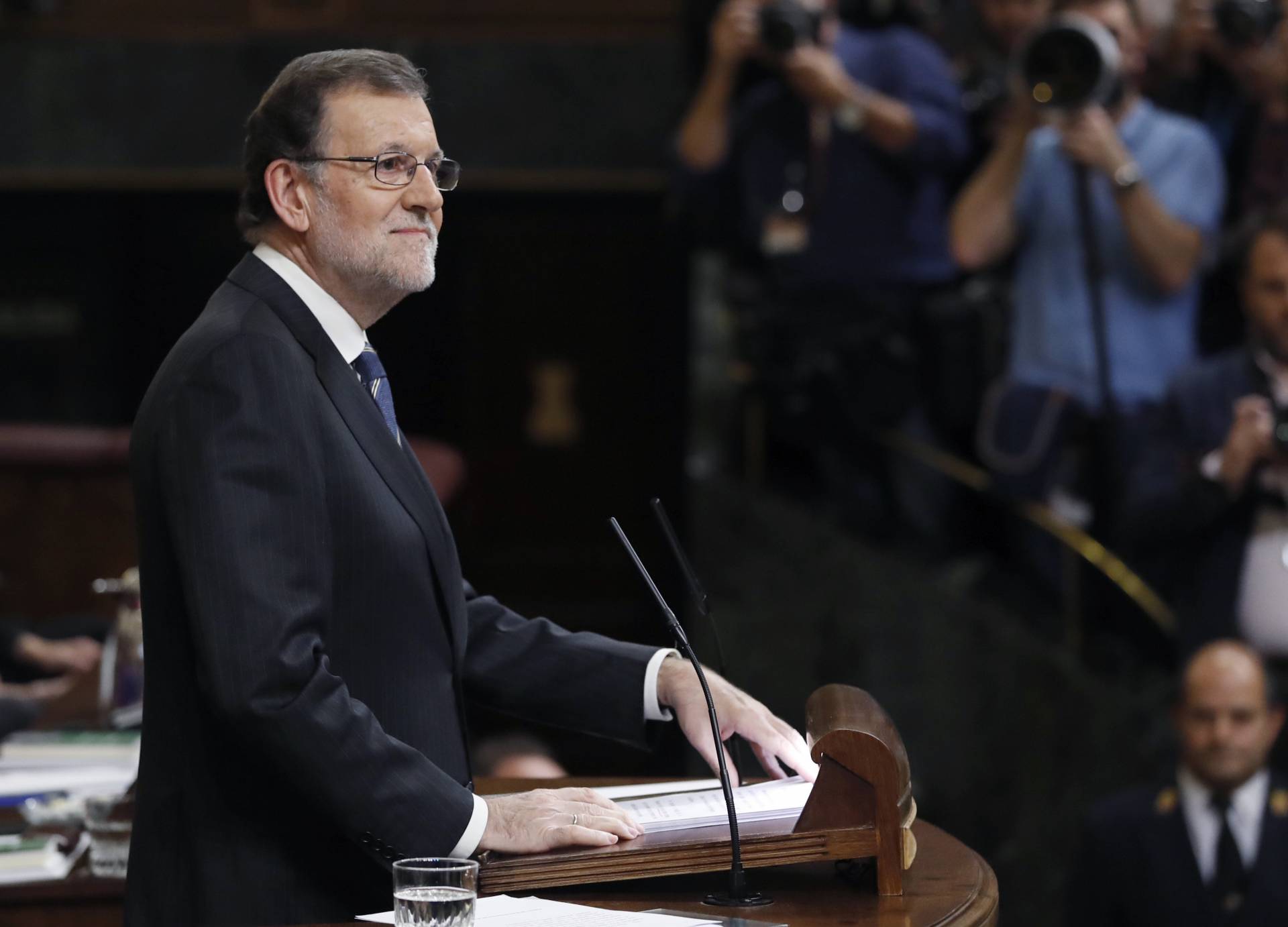 Mariano Rajoy, en su discurso a la Cámara.