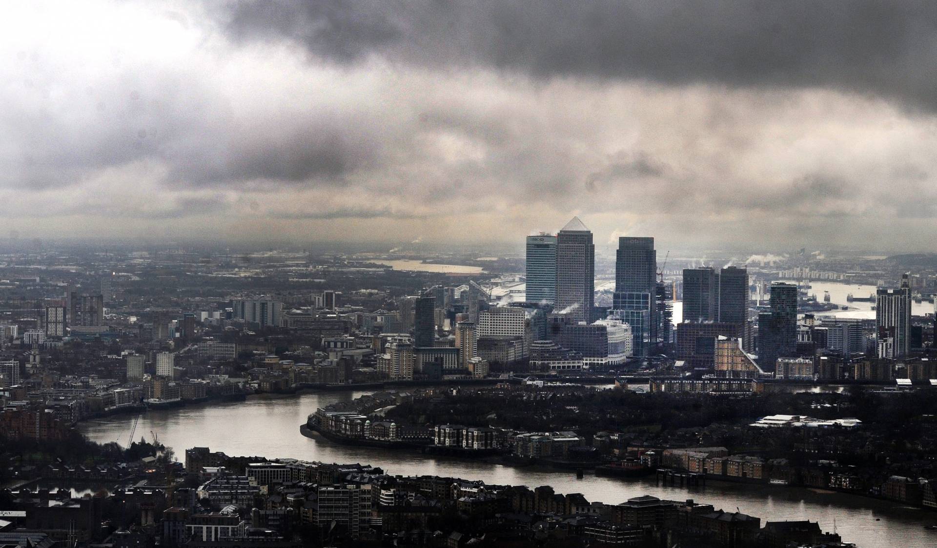Panorámica de los rascacielos de la City de Londres, donde crece la incertidumbre ante el Brexit.