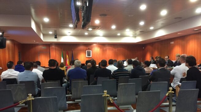 Imagen tomada durante el juicio del 'caso Edoa', celebrado en Málaga el pasado 23 de septiembre.