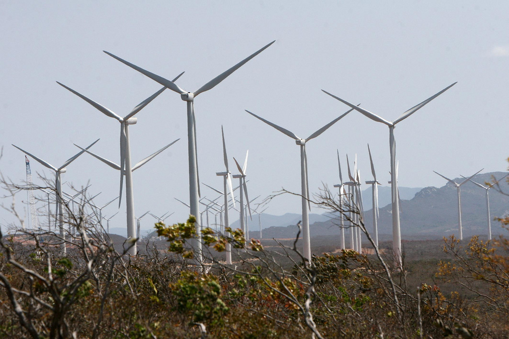 Turbinas de energía eólica.