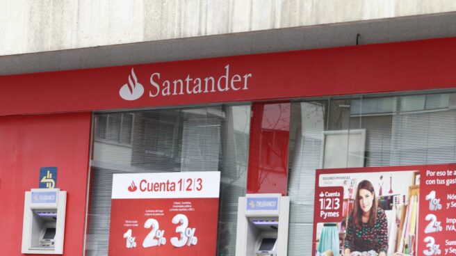 Sucursal del banco Santander en Madrid.