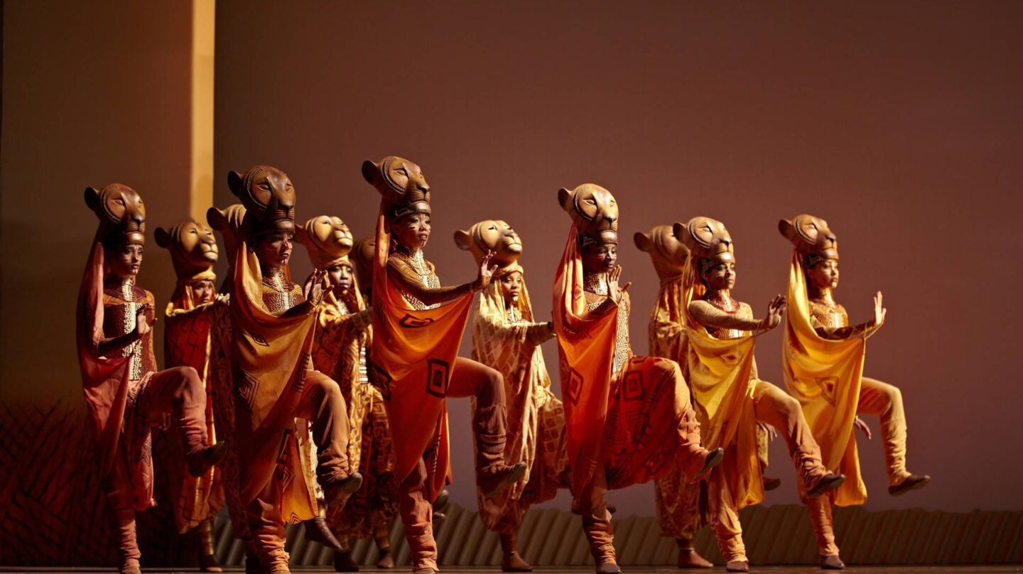 Una escena del musical 'El rey león'.