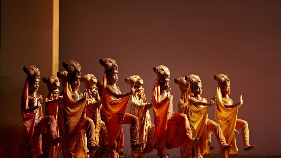 Una escena del musical 'El rey león'.