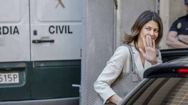 Lucía Figar, tras una declaración del Caso Púnica.