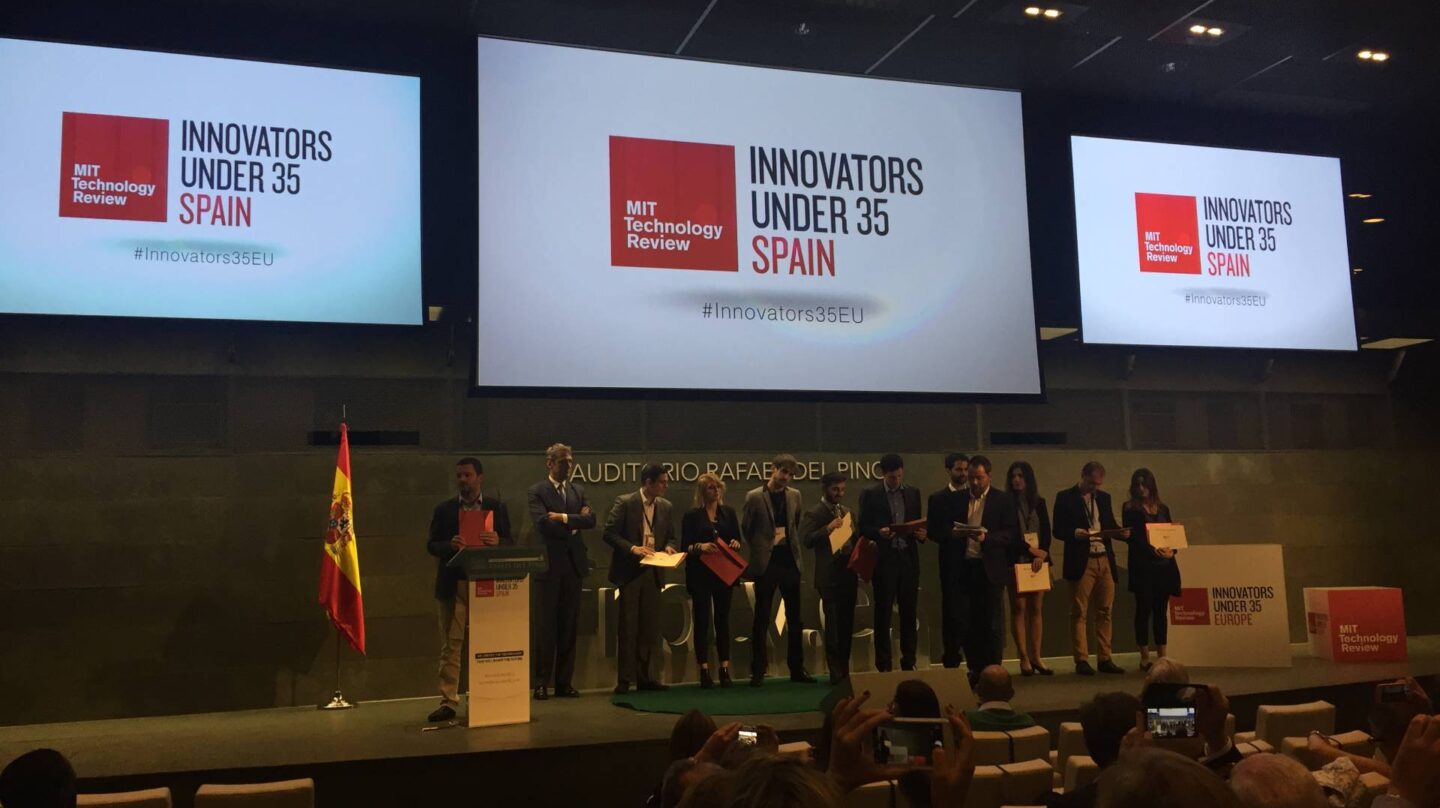 Acto de entrega de los premios a los 10 mejores innovadores españoles menores de 35 años, en Madrid.