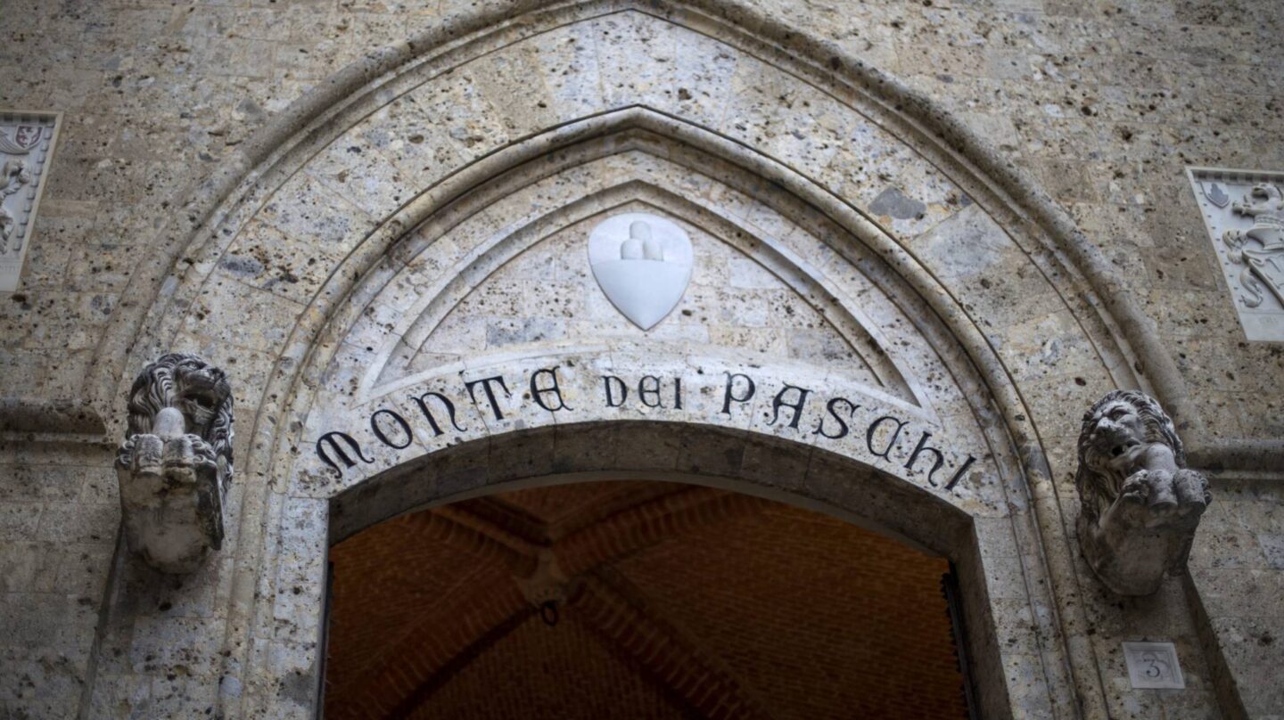 Sede del Banco Monte dei Paschi, en la ciudad italiana de Siena.