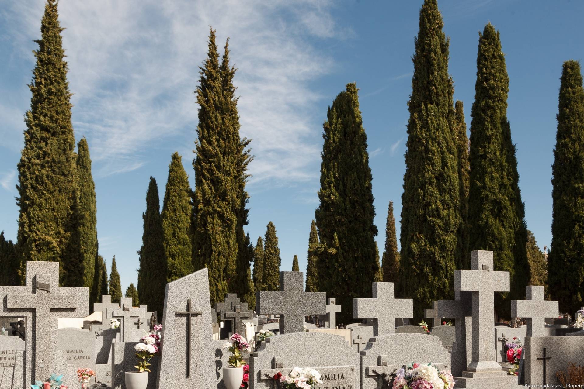 Cementerio en Guadalajara.